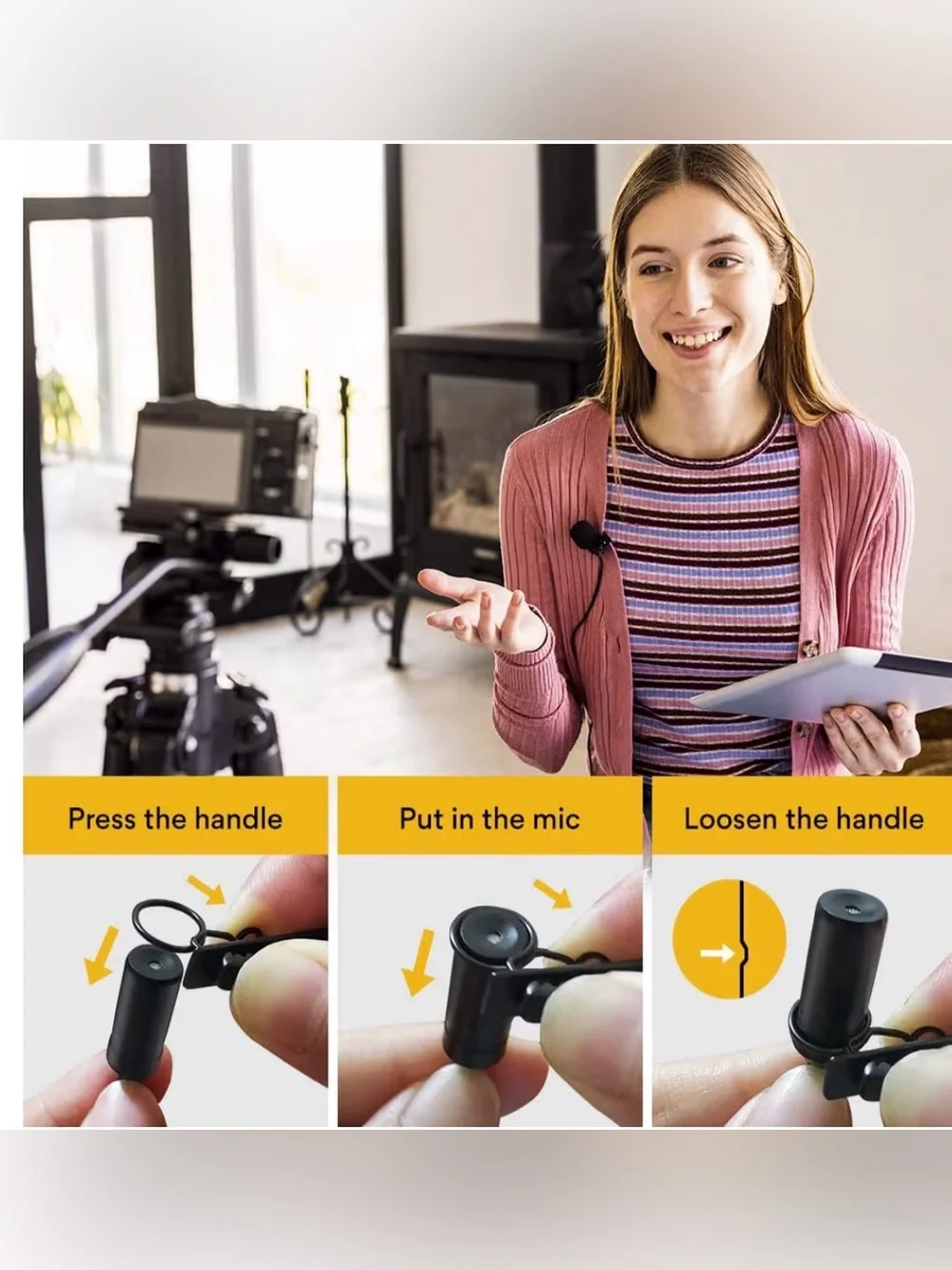 MAONO USB Lavalier Omnidirectional Lapel Shirt Collar Clip-on Microphone
